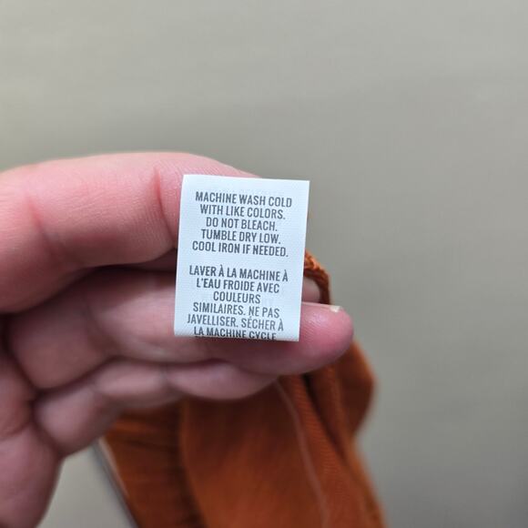 Aerie NWT Oversized Nomad Pants Pockets Elastic Waist Burnt Orange Size Small - Picture 7 of 7